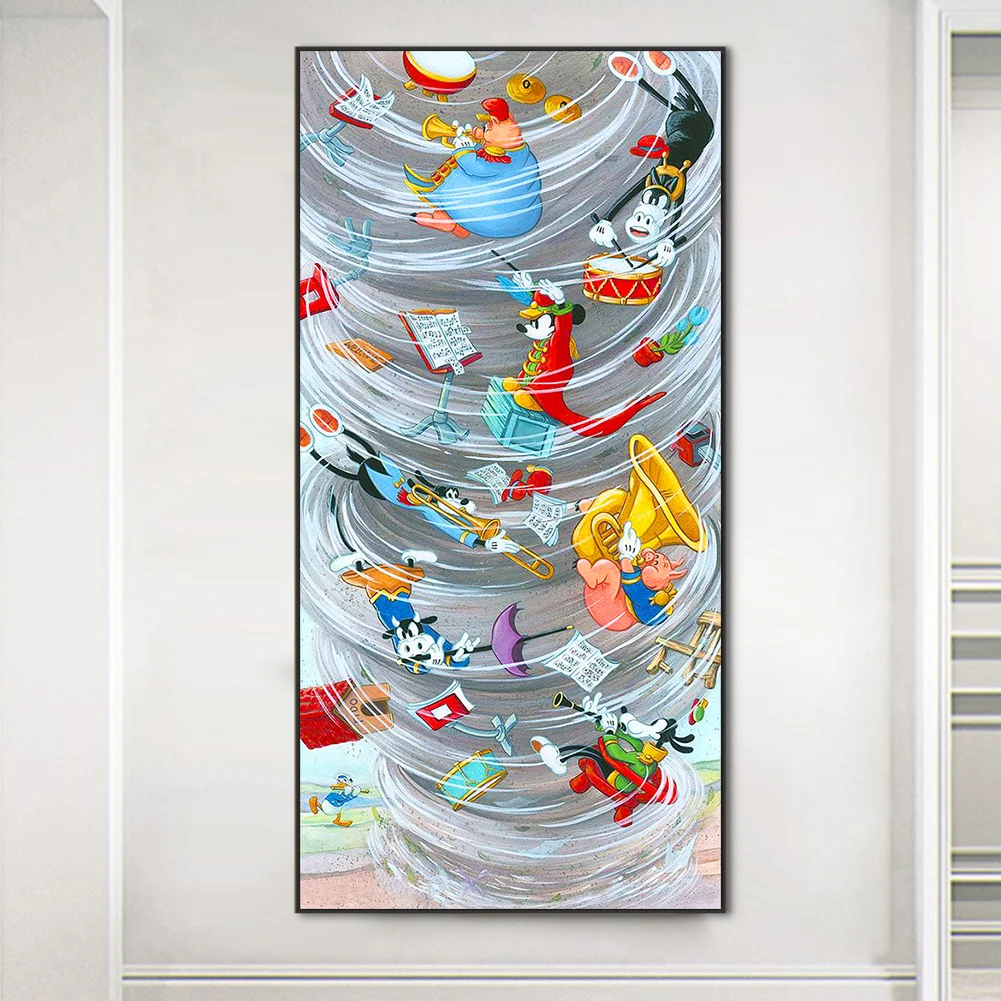 Full Round Diamond Painting 40*80cm - Mickey Mouse Storm