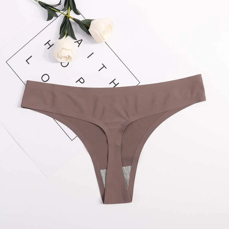 Hot Silk Sexy Women Thongs G String Seamless Panties Female Underwear Leopard Tanga Ladies Low-Rise Lingerie Panty Intimates