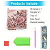 Pink Blossom Butterflies-Special Shaped Diamond Painting