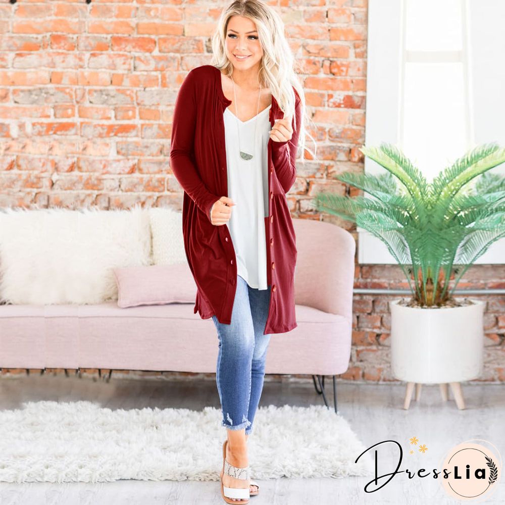 Women Soft Sweater Outwear Cardigans