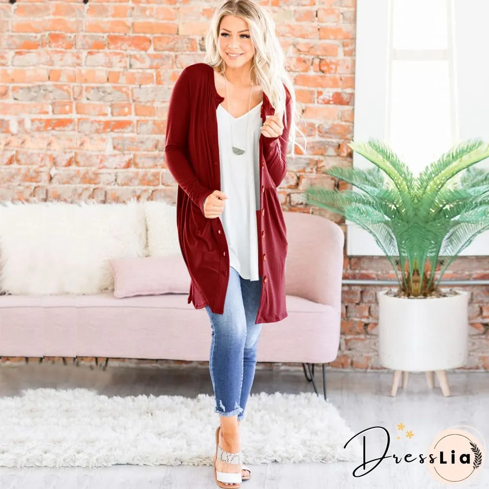 Women Soft Sweater Outwear Cardigans
