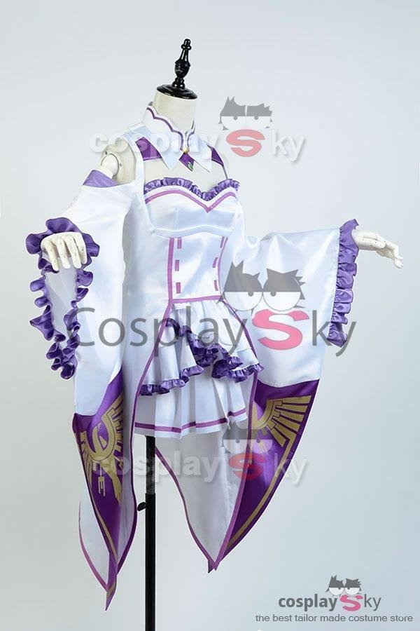 Re Zero Life in a Different World from Zero kara Hajimeru Isekai Seikatsu Emilia Outfit Cosplay Kostüm