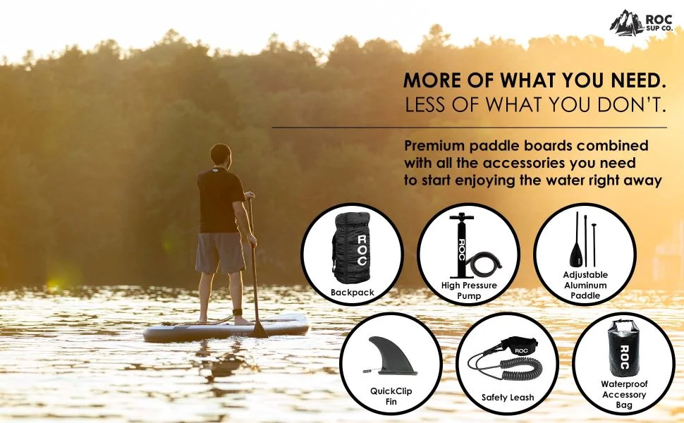 paddle board inflatable sup hiking camping swimming beach ocean river lake