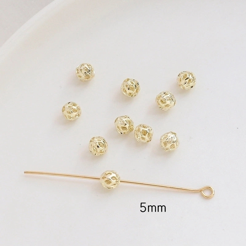 1 Piece Copper Solid Color Beads