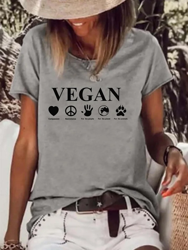 vegetarian diet Raw Hem Tee