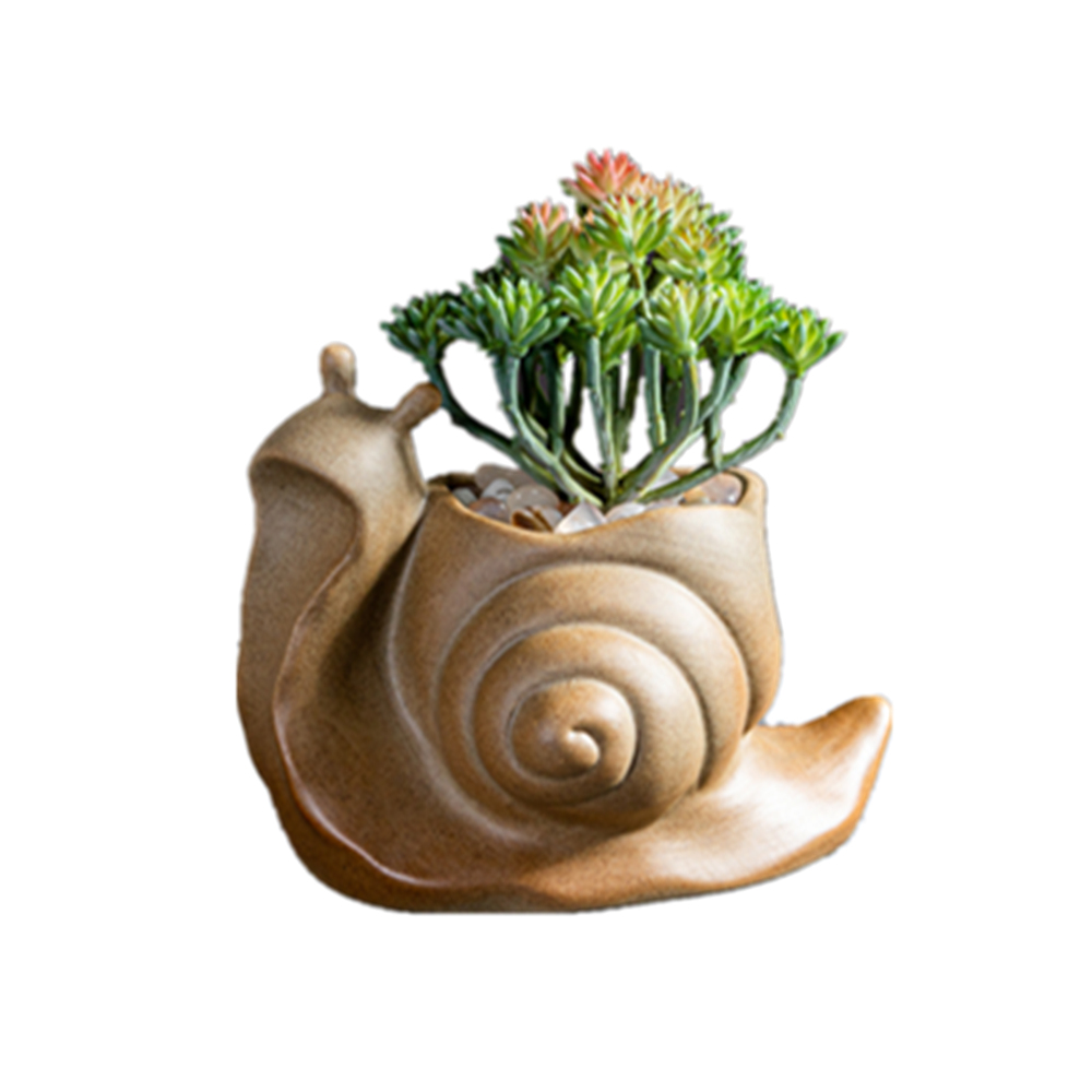 Silicone 3D Snail Vase, Concrete Flower Pot Molds, Cement Planter, Resin Craft Candle, Pen Holder Mould, Home Garden Decoration