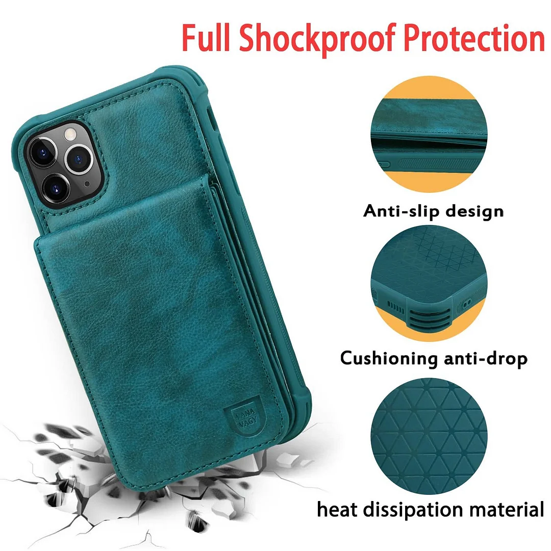 VANAVAGY Wallet Case for Apple iPhone 14 Pro 5G 6.1