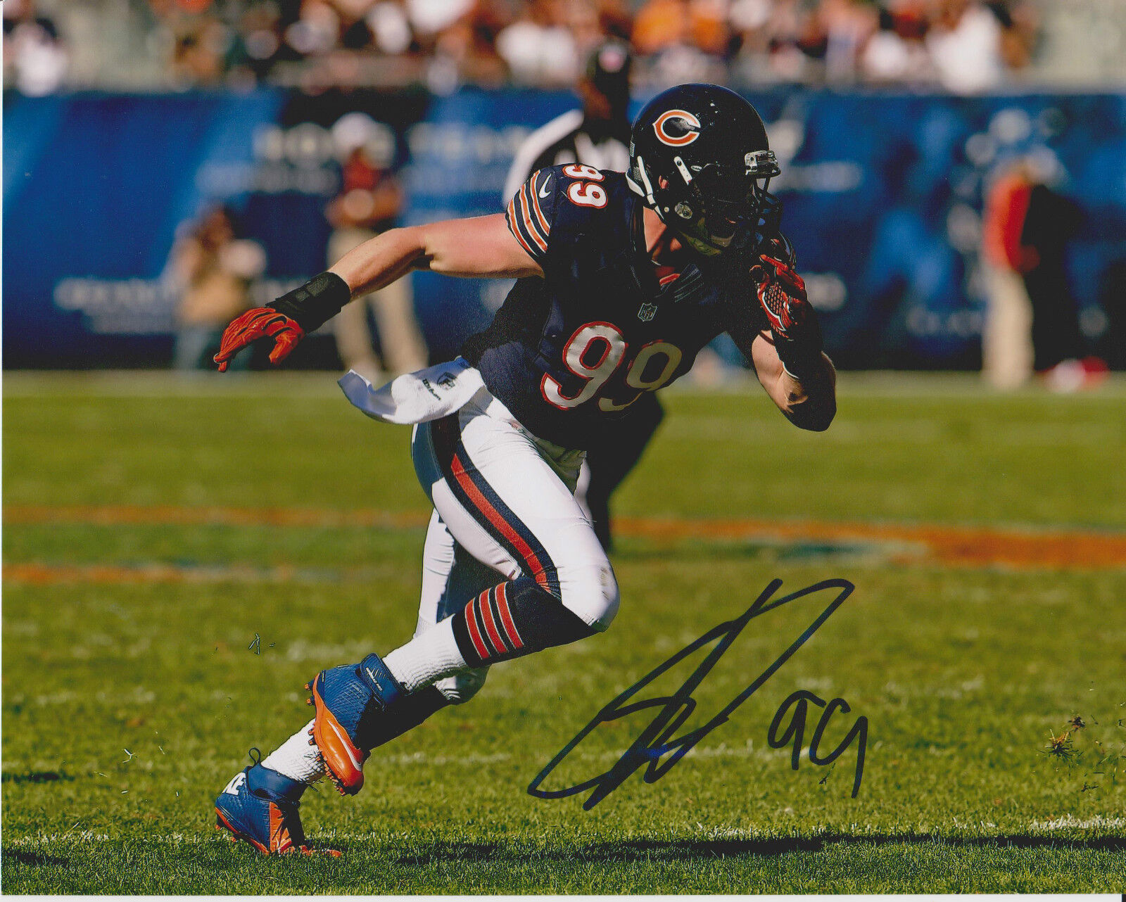 SHEA MCCLELLIN signed CHICAGO BEARS 8x10 Photo Poster painting