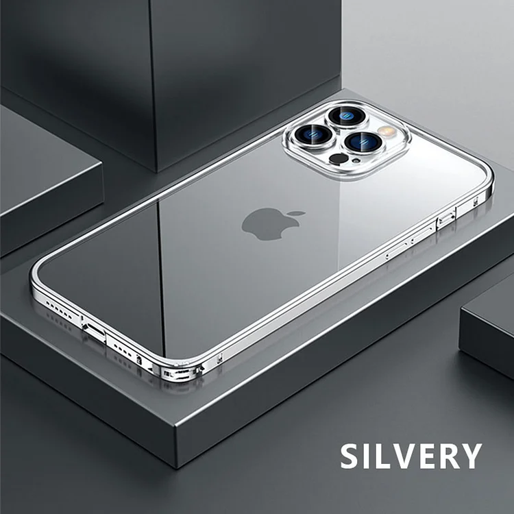 Aluminium Alloy Metal Magnetic Phone Case For iPhone