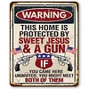 Warning - Vintage Metal Signs(12*16Inch)   - Warning