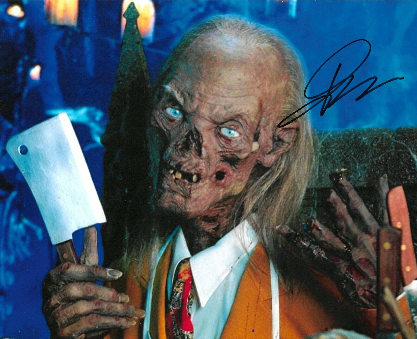 John Kassir autographed 8x10 Photo Poster painting COA Tales from the Crypt 'Crypt Keeper'