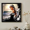Black Dress Beauty-Special Shaped Diamond Painting