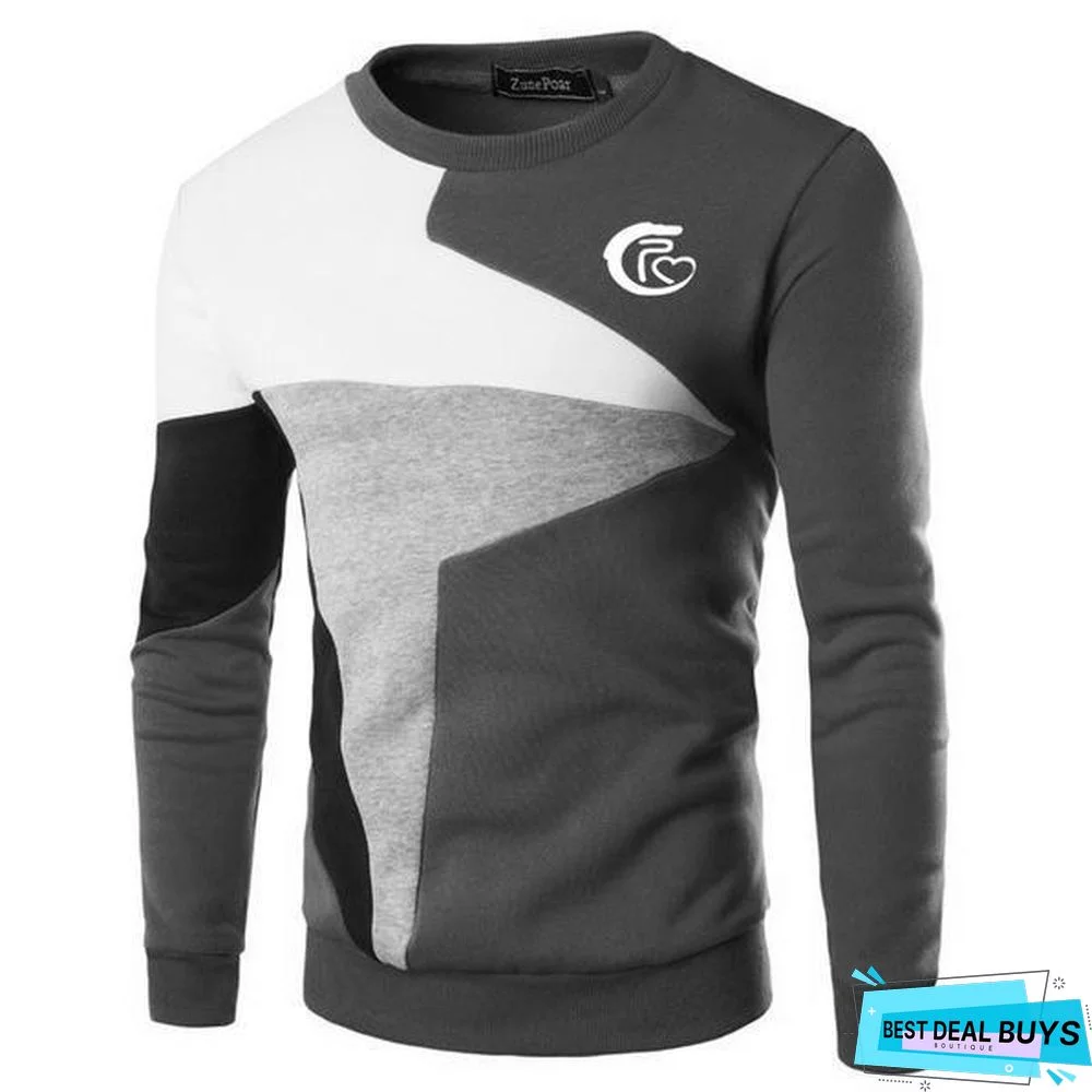 Men's Fashion Casual Teaching Long Sleeve Sweatshirt
