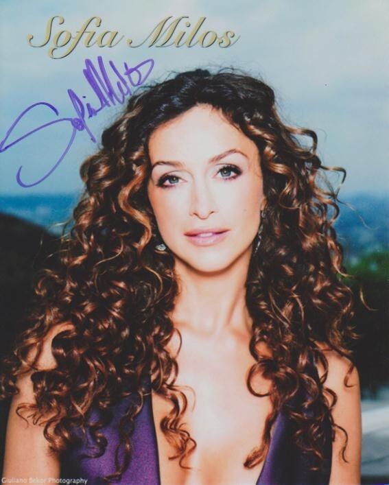 Sofia Milos CSI Miami In Person Signed 8X10 Photo Poster painting At HShow