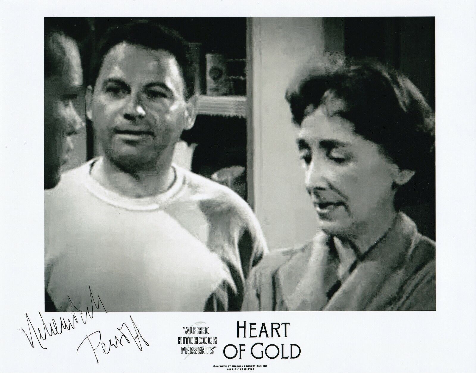 Nehemiah Persoff REAL hand SIGNED Hitchcock Heart Of Gold Movie Photo Poster painting #1 COA