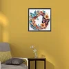 Butterfly Wreath-Crystal Rhinestone Diamond Painting