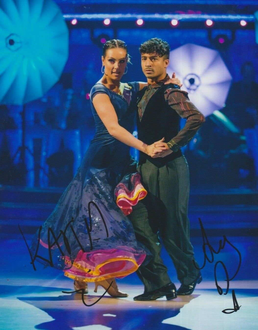 Amy Dowden / Karim Zeroual (Strictly Come Dancing) **HAND SIGNED** 10x8 Photo Poster painting