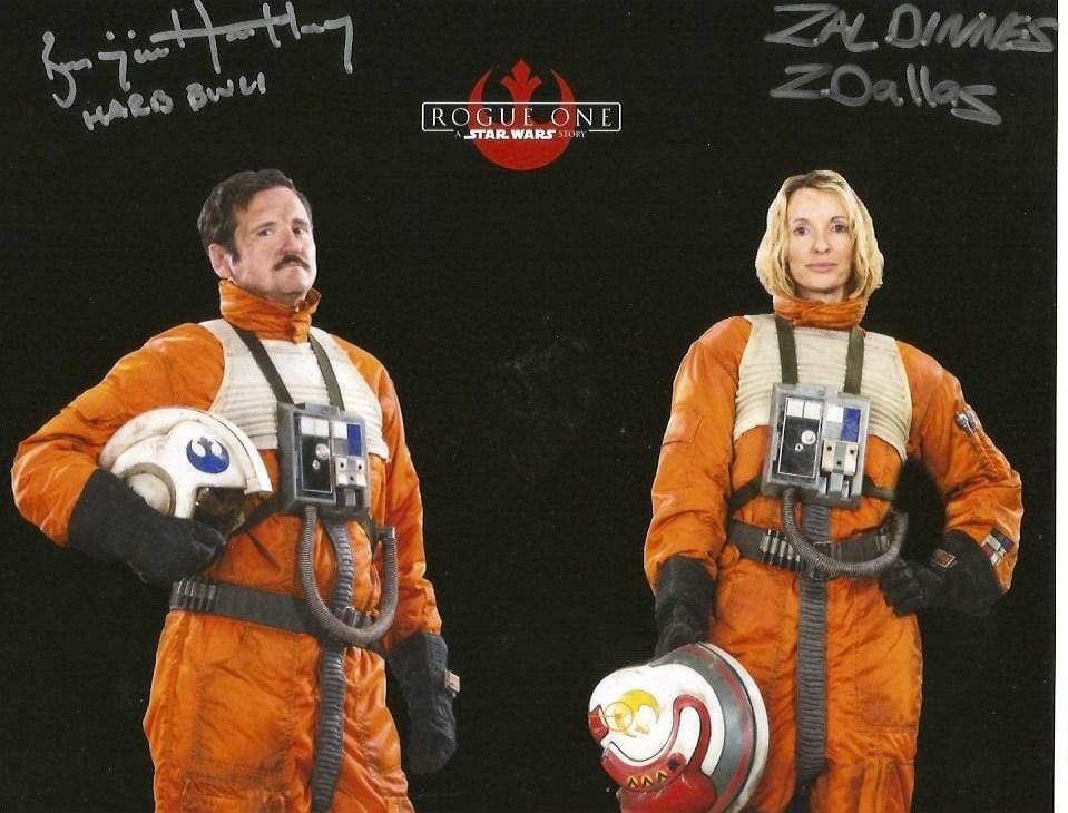 Zarene Dallas & Benjamin Hartley STAR WARS autographs, In-Person signed Photo Poster painting