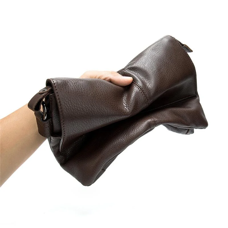 Business Multipurpose Casual Handbags Soft Leather Shoulder Bags