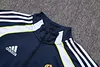 Joyfball 2025/2026 Real Madrid Half-Pull Training Suit Royal Blue Football Shirt 1:1 Thai Quality