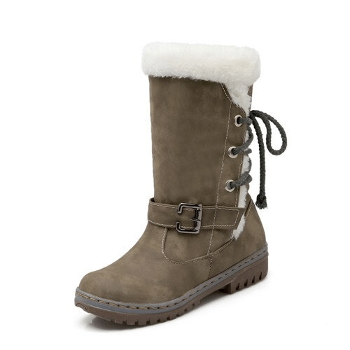 Women Mid-Calf Comfortable Warm Fur Winter Boots
