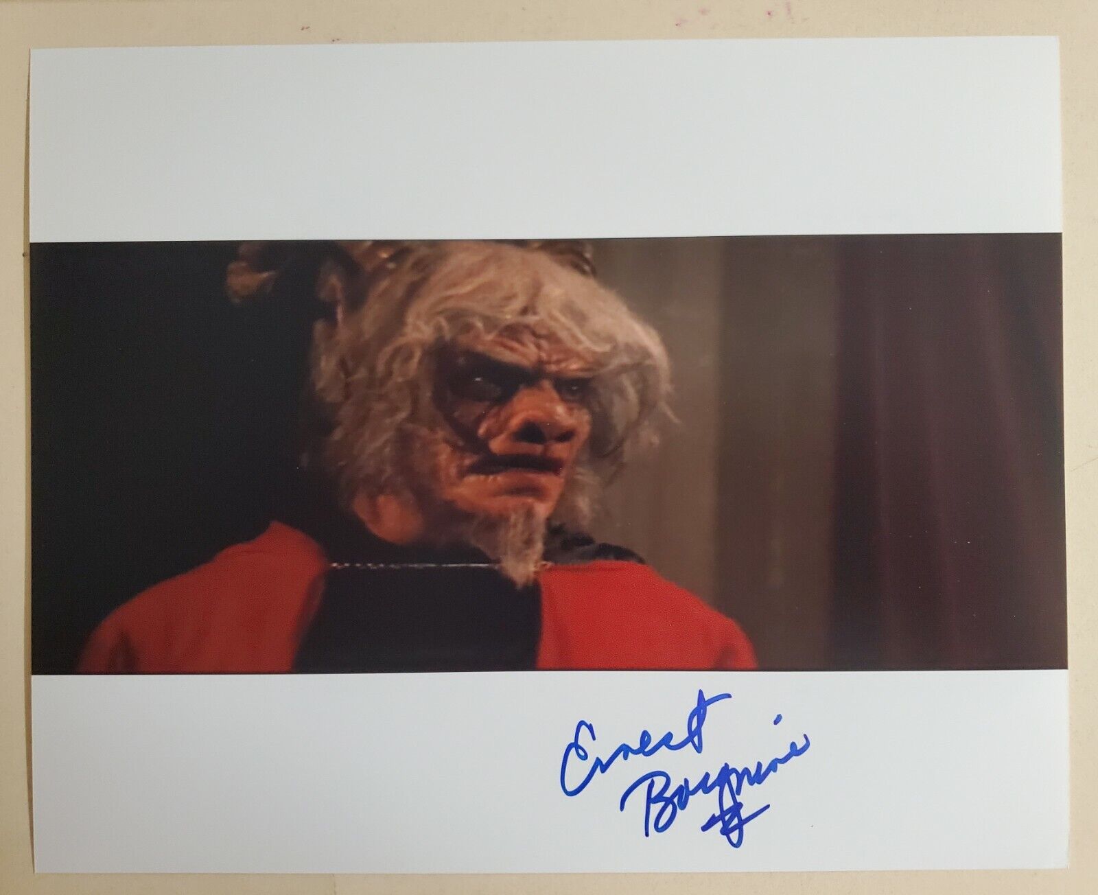 ERNEST BORGNINE SIGNED AUTOGRAPHED COLOR 8x10 Photo Poster painting DEVIL'S RAIN RARE!!