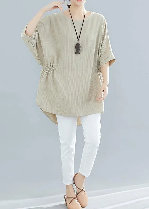 Loose Batwing Sleeve cotton Blouse Inspiration nude shirts summer