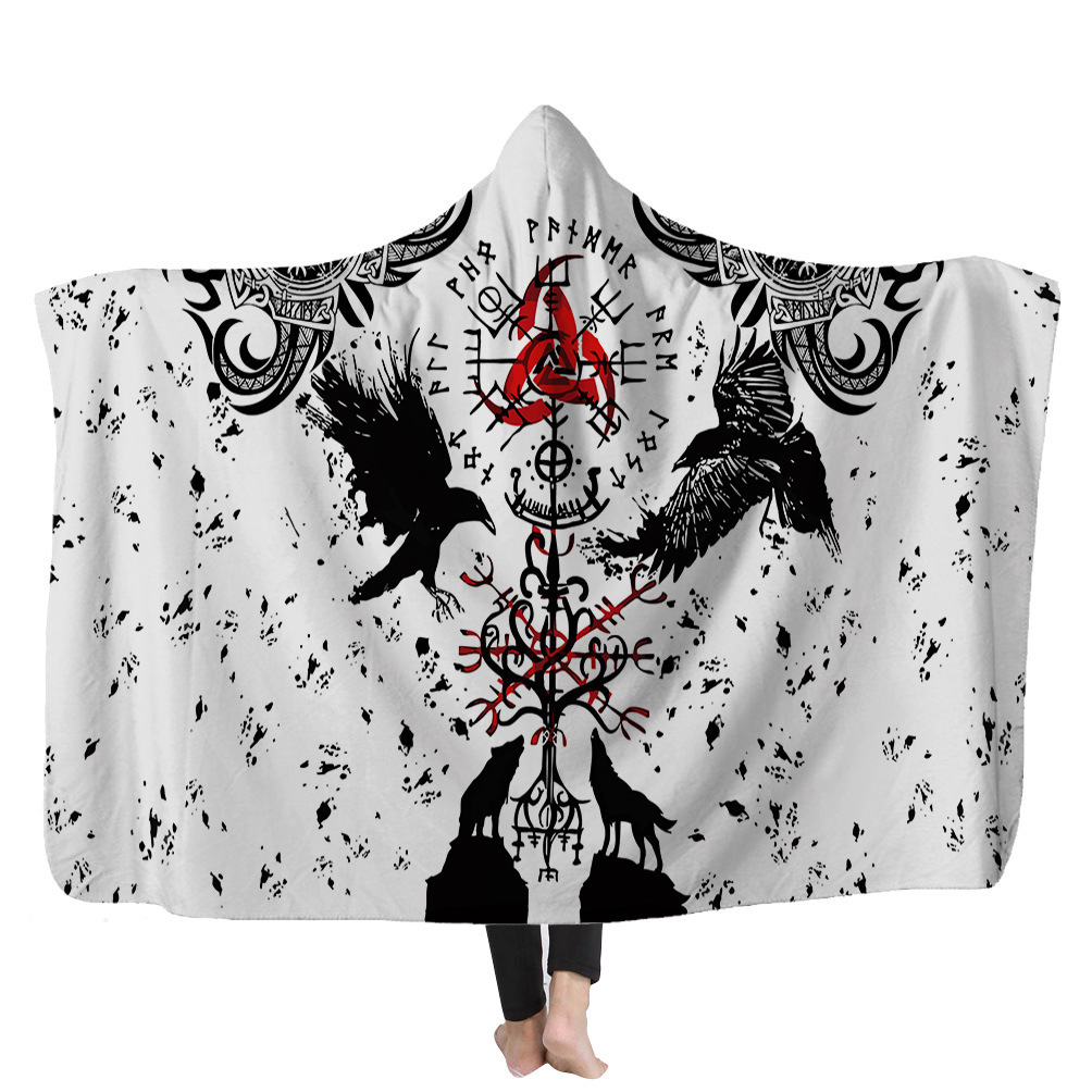 Viking Viking Blanket Magic Hat Blanket Children's Blanket Napping Blanket Hooded Blanket Cape