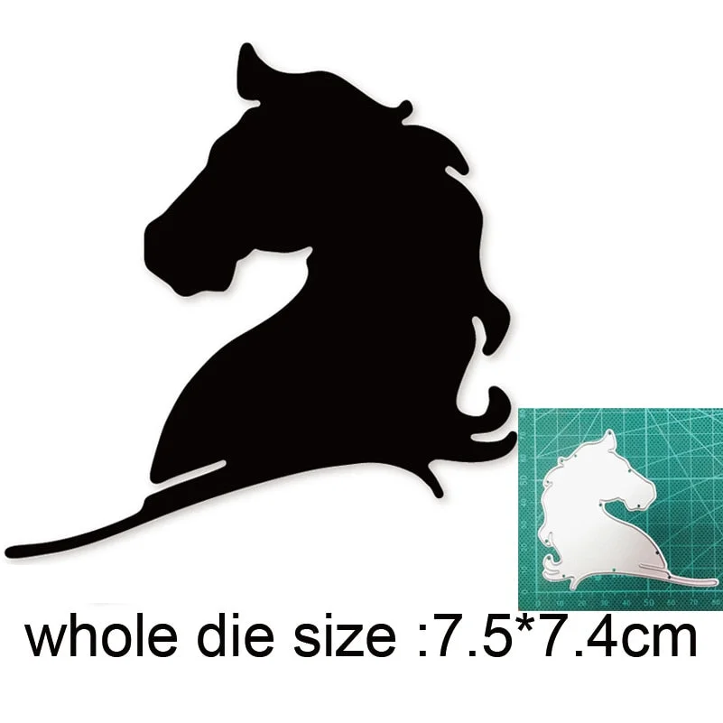 Crafts Metal Cutting Dies Cut Die Mold man Woman Riding Horse Decoration Scrapbooking Dies Knife Mould Blade Punch Stencils Dies