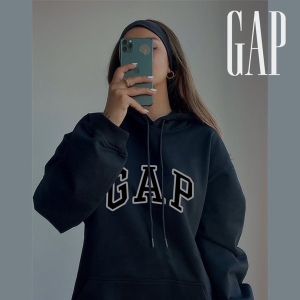New Gap Men's And Women's Fashion Casual Loose Pullover Sweatshirts Solid Color Hoodies Long Sleeve Print Tops Gapbrush Gapcover Gapoutlet Gaplessstriptostrip Gapfiller - Shop Trendy Women's Fashion | TeeYours