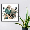 Diamond Painting -5D Full Round Drill Flower Sheep