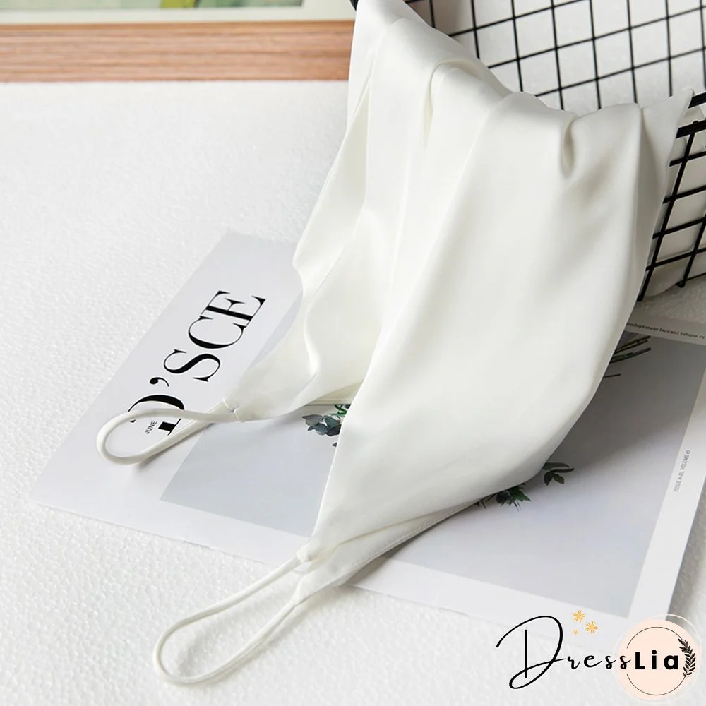 Summer Crop Top Women Camis Silk Satin Tank Top Women Camisole Sleeveless Vest Roupas Femin Cropped Croo Top Binder Trans