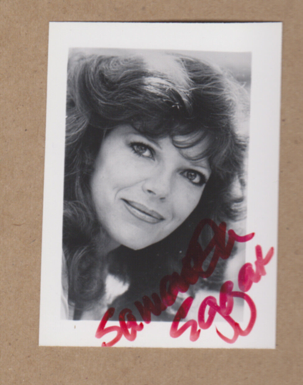 Samantha Eggar signed 2.5 x 3.5 inches black & white Photo Poster painting-Dr. Doolittle