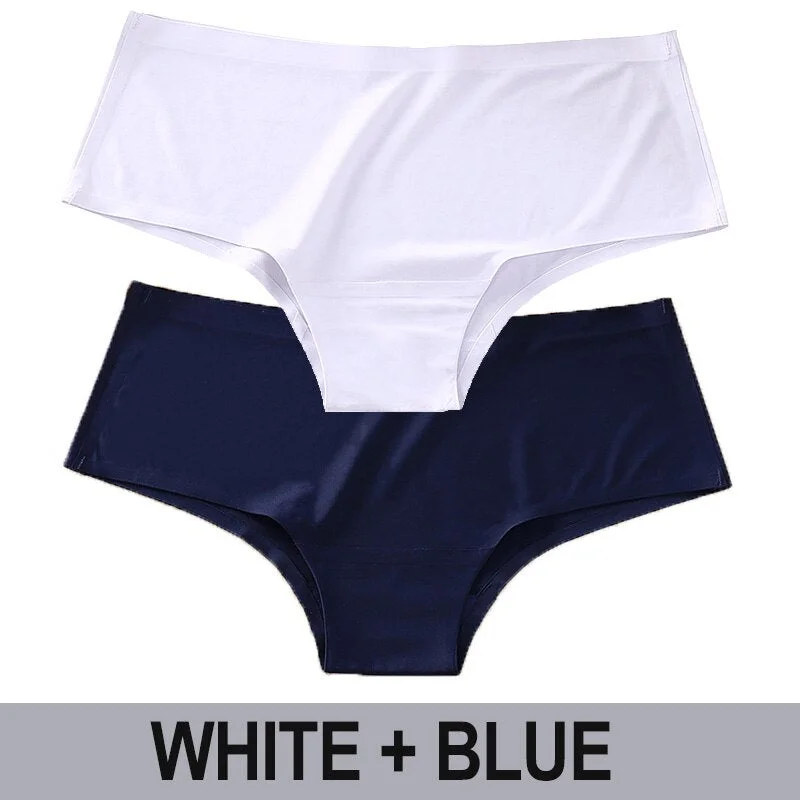 Women Seamless Panties Sexy Underwear Solid Color Female Underpants Low Waist Briefs Intimates Lingerie Pantys Set for Girl M-XL