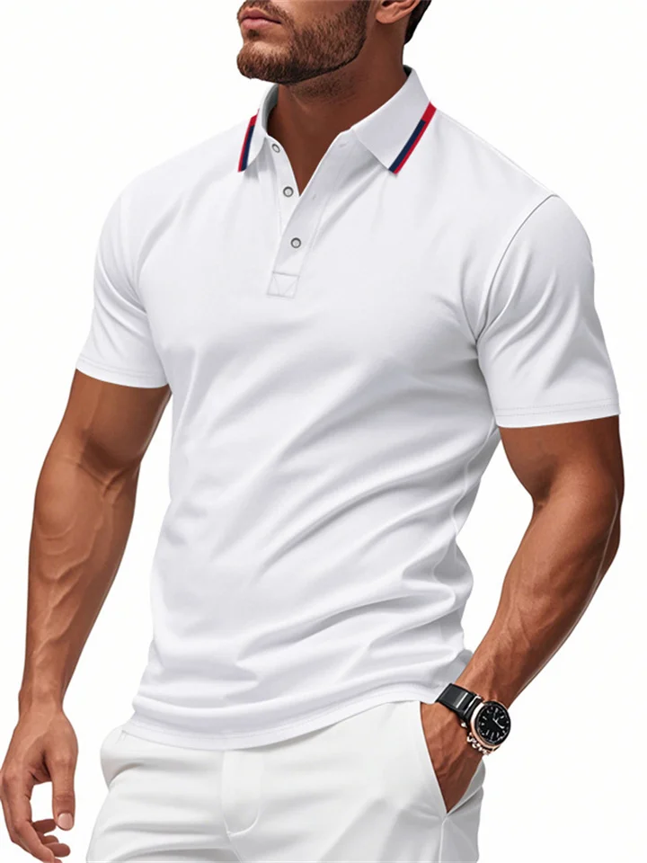 Summer Men's Casual Business Golf Quick-drying POLO Shirt Short-sleeved