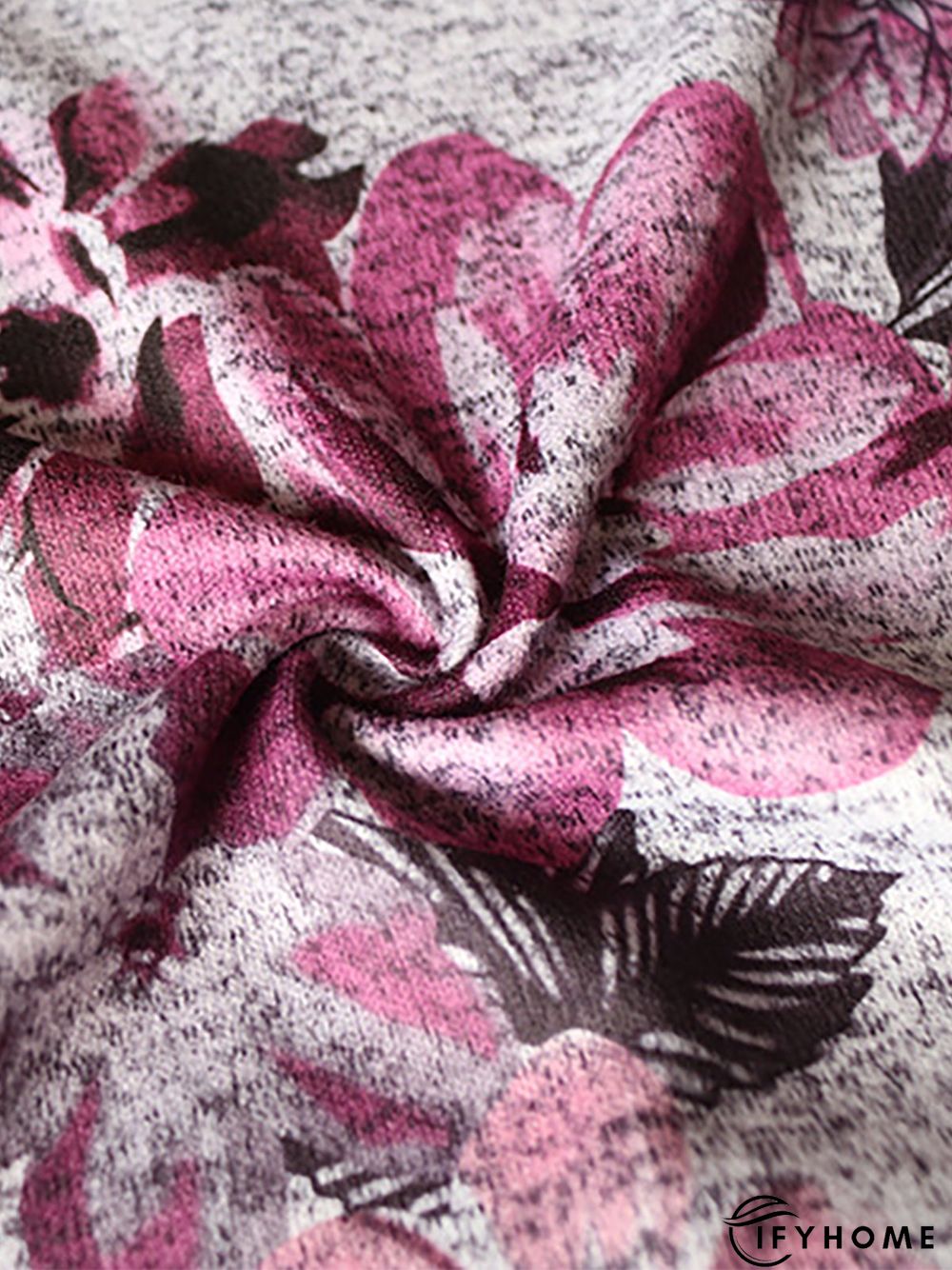 Crew Neck Leopard Loose Tunic Blouse | IFYHOME