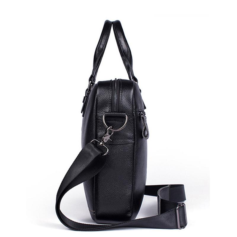 Simple Style Business Leather Vintage Durable Briefcase With Large Capacity