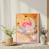 (30x40cm)DIY Pearl Painting Framed Fantasy Moon Handmade Pearl Material Art Kit Living Room Decor