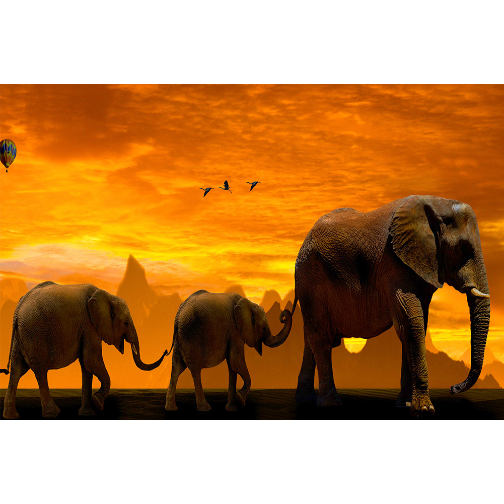 

Elephant Walking - 1000 Pieces Jigsaw Puzzle, 501 Original