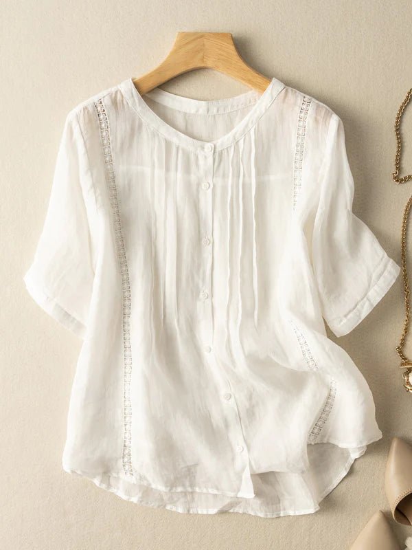 Soya Bean Linen by Cotton Top (Top length 48