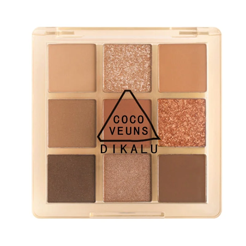 IKALU 9 Color Shimmering Eyeshadow Palette Matte Lasting Eye Shadow Makeup New Waterproof Korean Cosmetics Maquillaje TSLM1