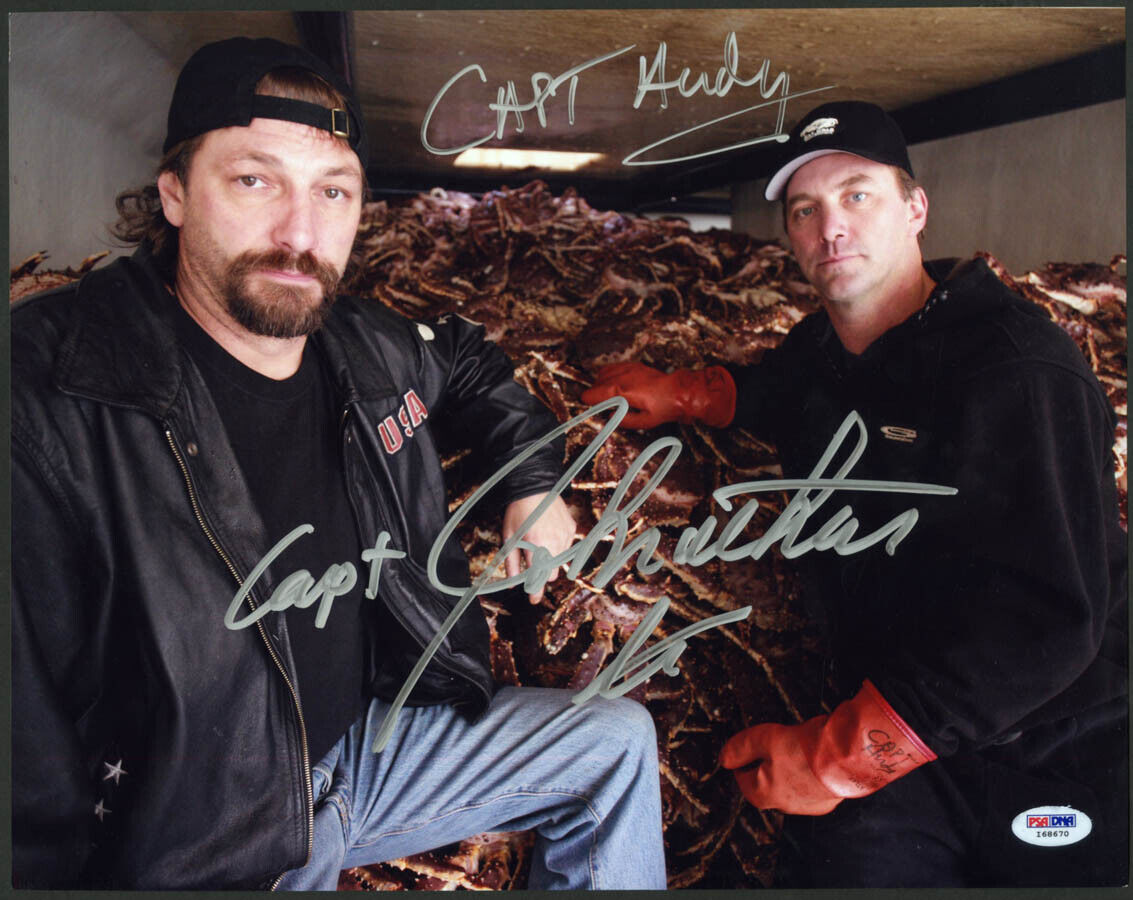 Johnathan Andy Hillstrand SIGNED 11x14 Photo Poster painting Deadliest Catch PSA/DNA AUTOGRAPHED