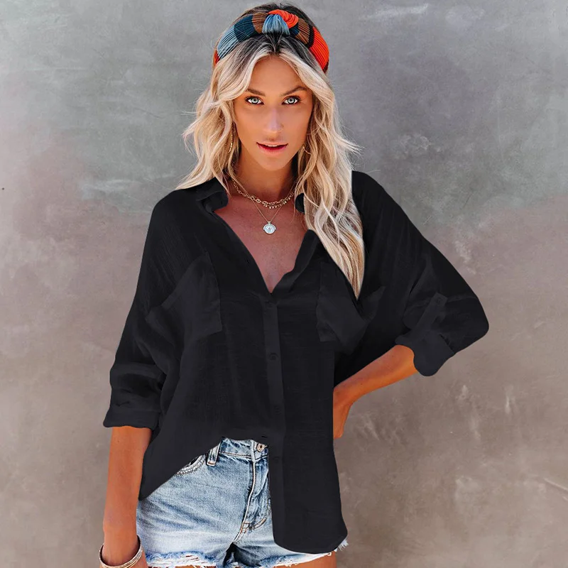 Uveng Uveng Women's Bamboo Cloth Shirt Beach Coat Bikini Cardigan Holiday Sunscreen Swimsuit Outside The Cover