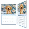 Dog 2027 DIY Diamond Painting Calendar for Adults Flowers Diamond Art Calendars 11.81x9.45 Inch Gem Painting Art Walls Date for Home Business Office Planning Decor