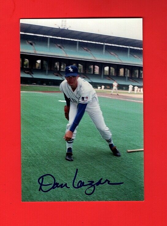 1969 DAN LAZAR-CHICAGO WHITE SOX AUTOGRAPHED 4X6 COLOR GLOSSY Photo Poster painting