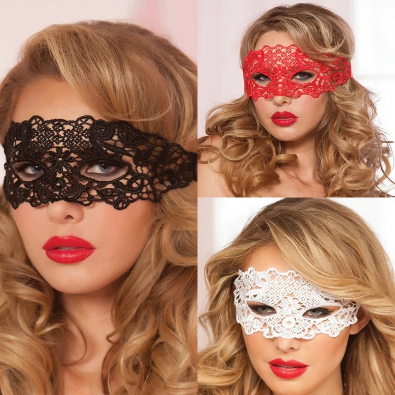 Brownm Halloween Lace Lace Sterling Mask Hollow Veil Party Black Ball Club Sexy Party