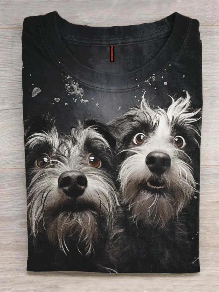 Unisex Funny Dog Art Print Design | T-SHIRT