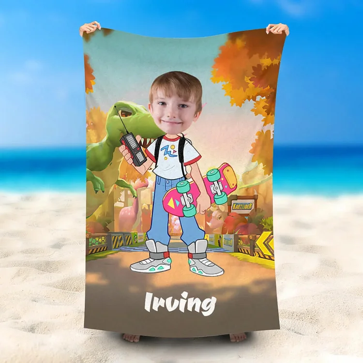 BlanketCute-Personalized Bath Towels With Your Name and Photo | 26