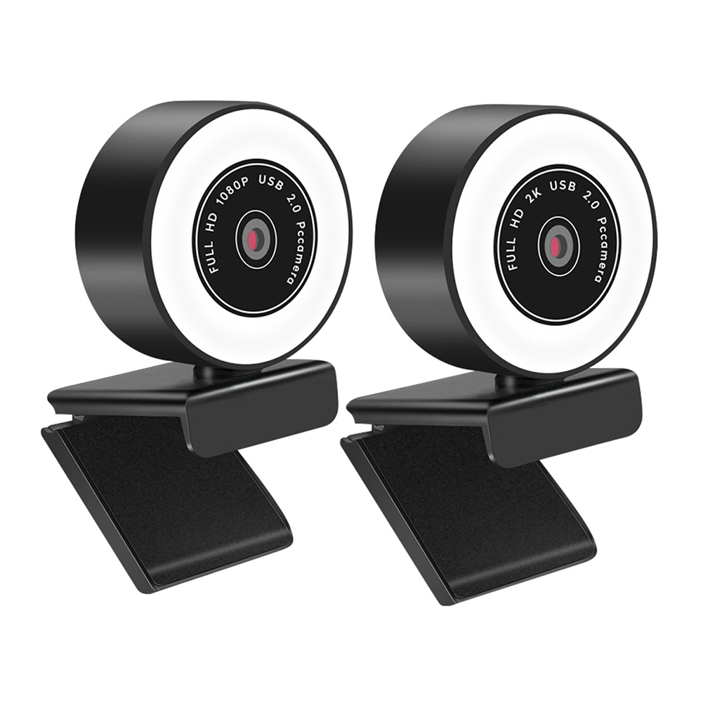 

HD Webcam w/LED Ring Light Built-in Mic for Live Streaming Video Conference, 2k, 501 Original