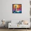 Cross Sea Lighthouse-Full Round Diamond Painting 30*30CM